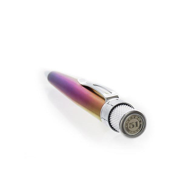 Retro 1951 Tornado Vintage Metalsmith Rollerball - Rainbow Chromatic