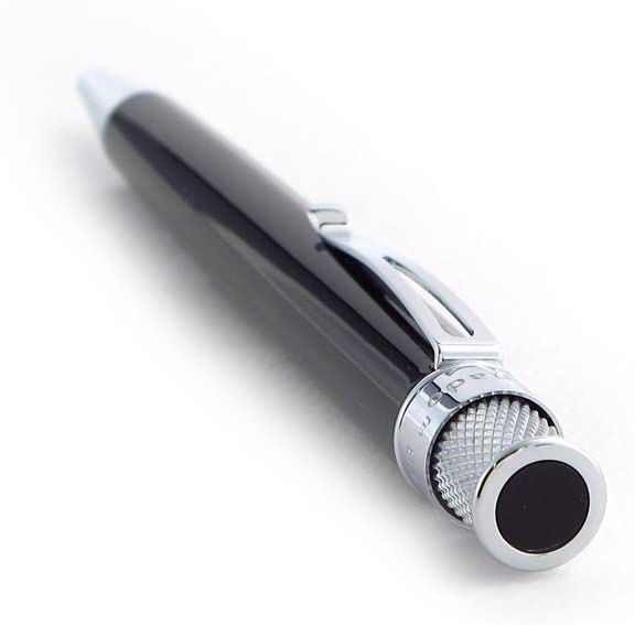 Retro 1951 Tornado Rollerball - Classic Lacquer with Chrome Trim - Black