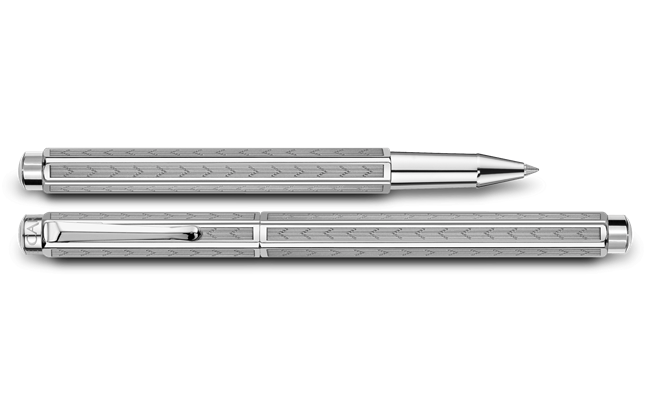 Caran d'Ache Ecridor Platinum-coated Rollerball - Chevron