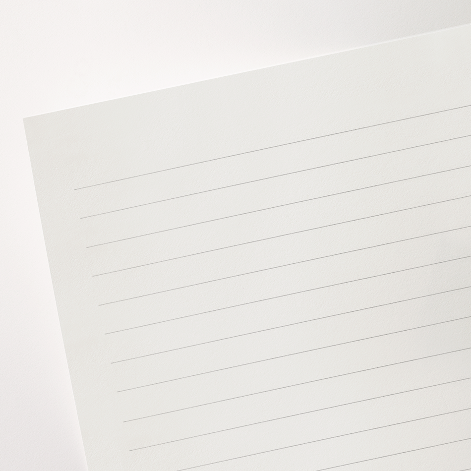 Crane Ruled Pearl White Half Sheet