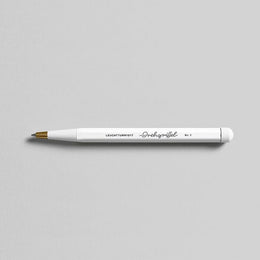 LEUCHTTURM1917 Drehgriffel Nr. 1 Black Gel Ink Ballpoint Pen - White