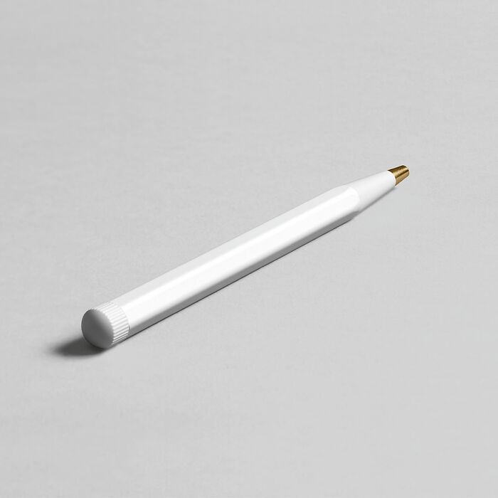 LEUCHTTURM1917 Drehgriffel Nr. 1 Black Gel Ink Ballpoint Pen - White