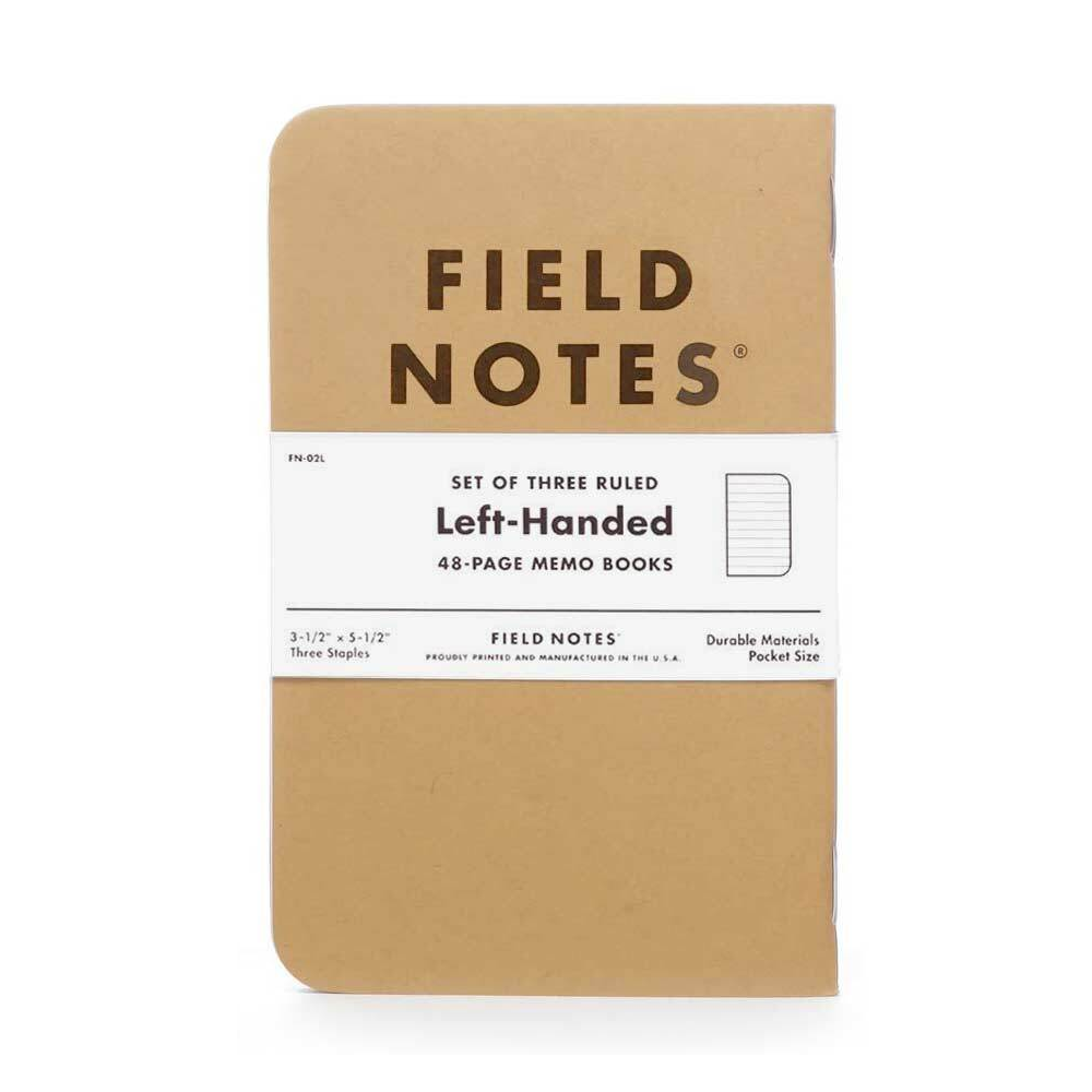 Field Notes - Left Handed Kraft Books (Set of 3)