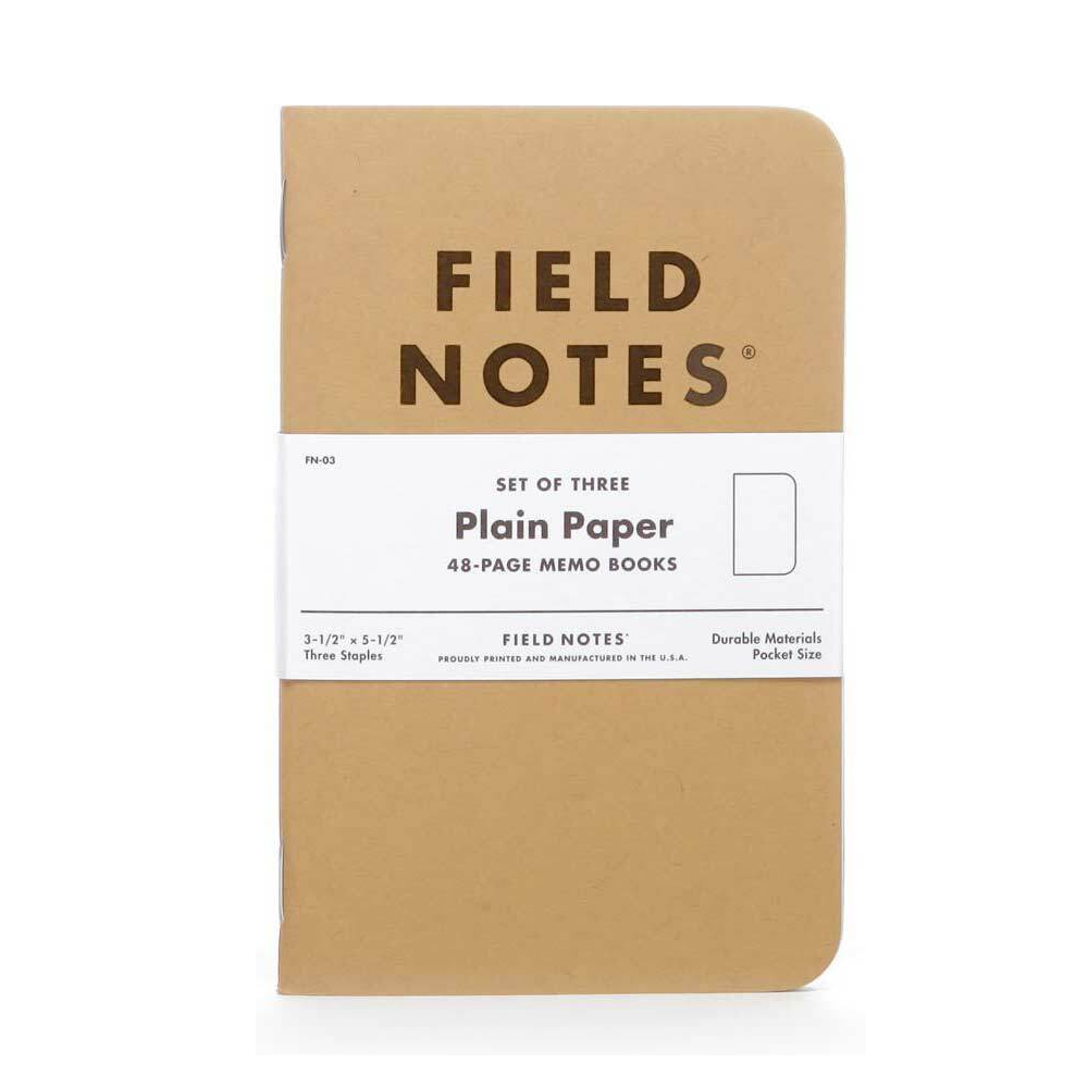 Field Notes - Original Plain Kraft Books (Set of 3)