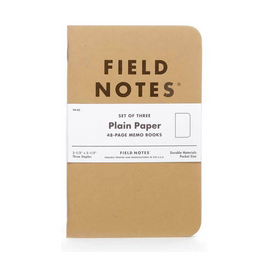 Field Notes - Original Plain Kraft Books (Set of 3)