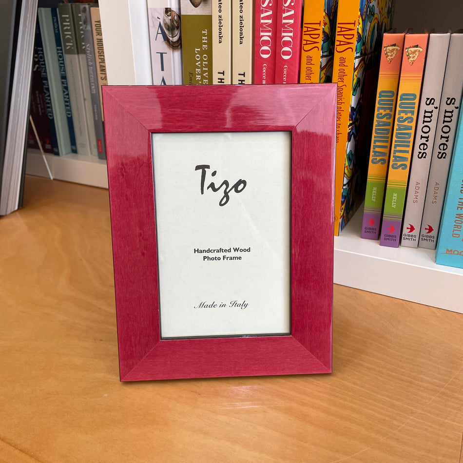 Tizo Handcrafted Wooden Picture Frame - Fuscia