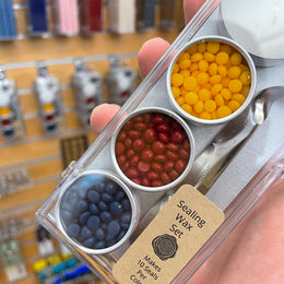 Global Solution Wax Seal Melting Kit - Blue, Yellow, Red