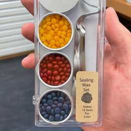 Global Solution Wax Seal Melting Kit - Blue, Yellow, Red