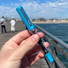 Twsbi ECO Fountain Pen - Cerulean Blue (Special Edition) (d)