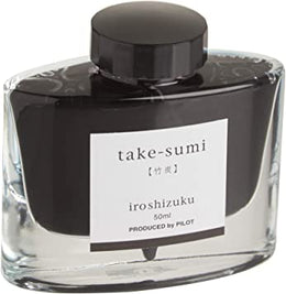 Pilot Iroshizuku Bottled Fountain Pen Ink (50ml) - Bamboo Coal (Take-Sumi)
