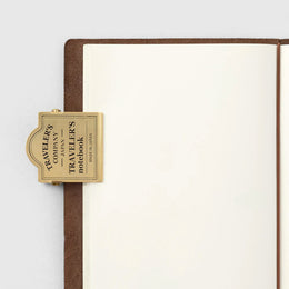 Traveler's Notebook - 030 Brass Clip TRC Logo