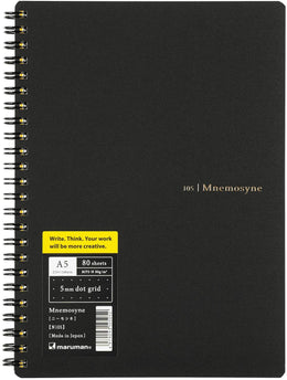 Mnemosyne Side Spiral Notebooks Dot Grid