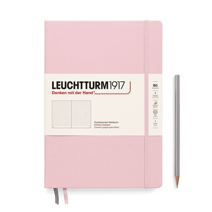 LEUCHTTURM1917 Hardcover Notebook B5 Dot Grid - Powder Pink