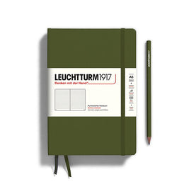 LEUCHTTURM1917 Hardcover Notebook Medium A5 Dotted  - Army Green
