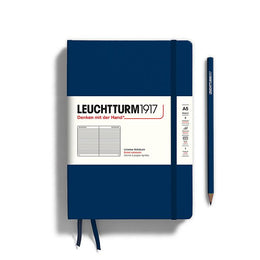LEUCHTTURM1917 HC Notebook, Medium (A5), 251 p., Ruled - Navy Blue