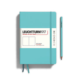 LEUCHTTURM1917 Hardcover Notebook Medium A5 Blank - Aquamarine Blue