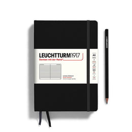 LEUCHTTURM1917 HC Notebook, Medium (A5), 251 p., Ruled - Black
