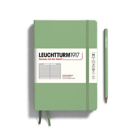 LEUCHTTURM1917 HC Notebook, Medium (A5), 251 p., Ruled - Sage Green