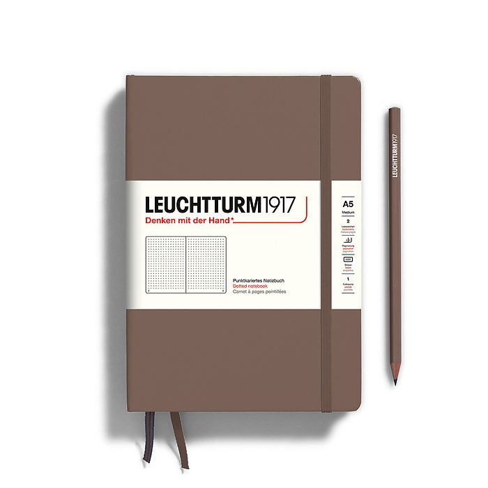 LEUCHTTURM1917 Hardcover Notebook Medium A5 Dotted  - Warm Earth