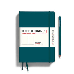 LEUCHTTURM1917 Hardcover Notebook Medium A5 Plain - Pacific Green
