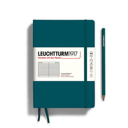 LEUCHTTURM1917 Hardcover Notebook, Medium (A5), 251 p., ruled - Pacific Green