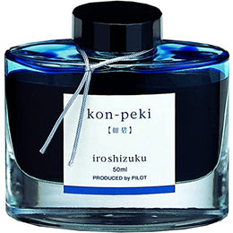 Pilot Iroshizuku Bottled Fountain Pen Ink (50ml) - Deep Blue (Kon-Peki)