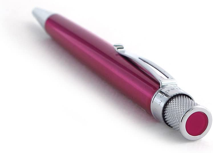 Retro 1951 Tornado Rollerball -Classic Lacquer with Chrome Trim - Pink