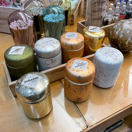 Mountain Fire Glass Candle - Ginger Patchouli