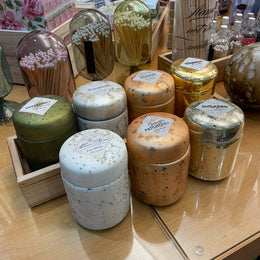 Mountain Fire Glass Candle - Sugared Lemon