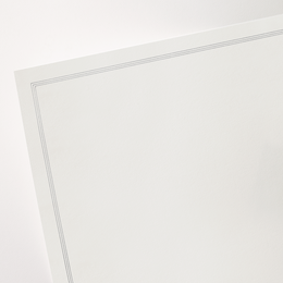 Crane Navy Triple Hairline Border Half Sheets and Envelopes Stationery